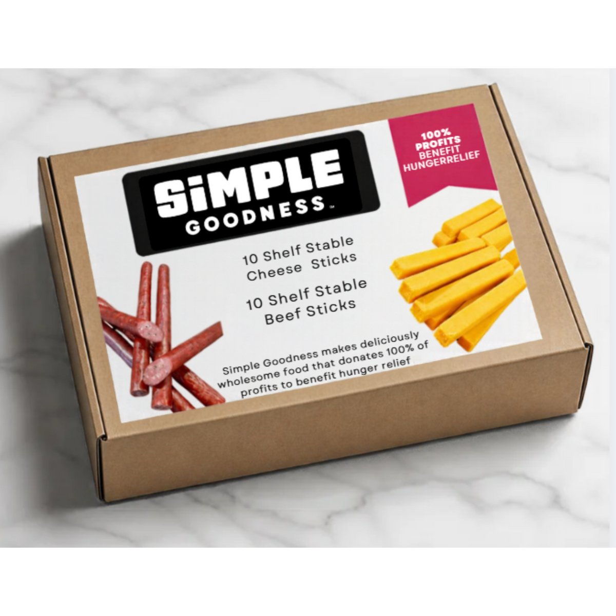 Simple Goodness™ 20-Pack Shelf Stable Beef & Cheese Snack Box